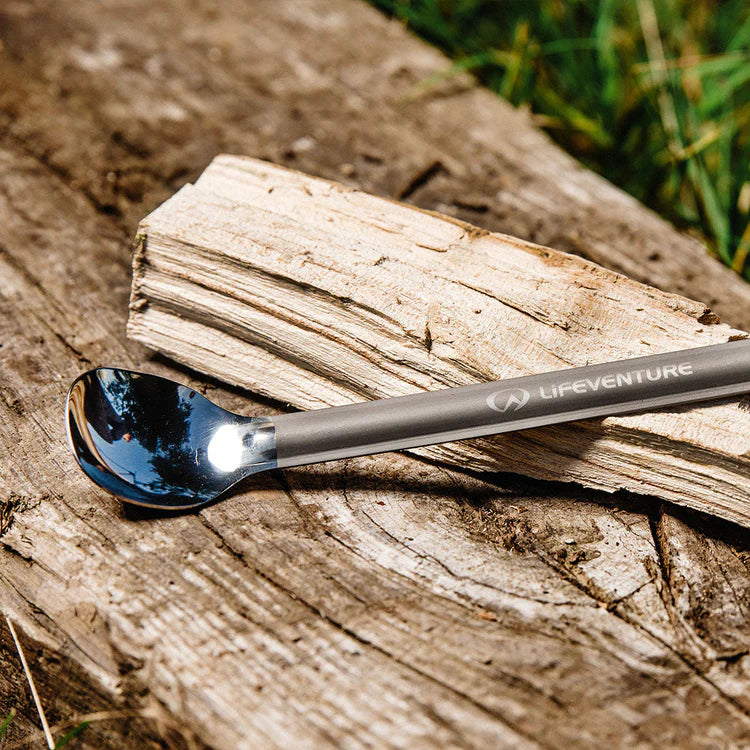 bikepacking cooking kit titanium spoon