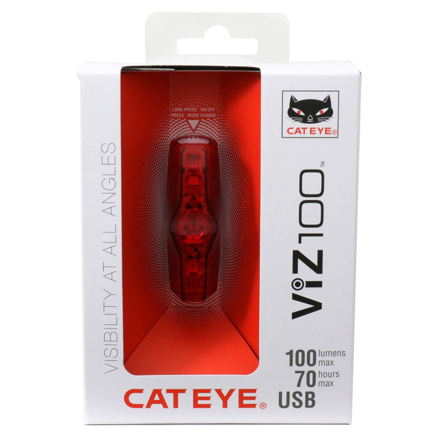 CatEye VIZ 100 Rear Bike Light 2025