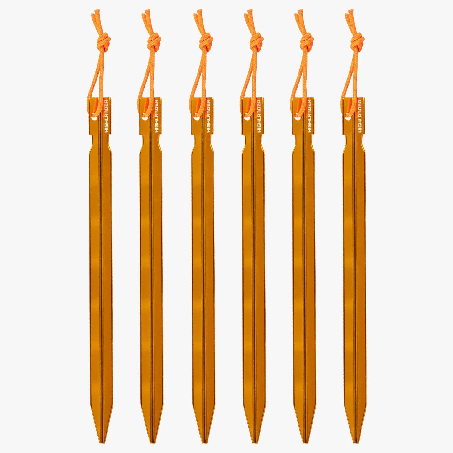 Highlander Arrow Aluminium Pegs, 18cm - 6 Pack