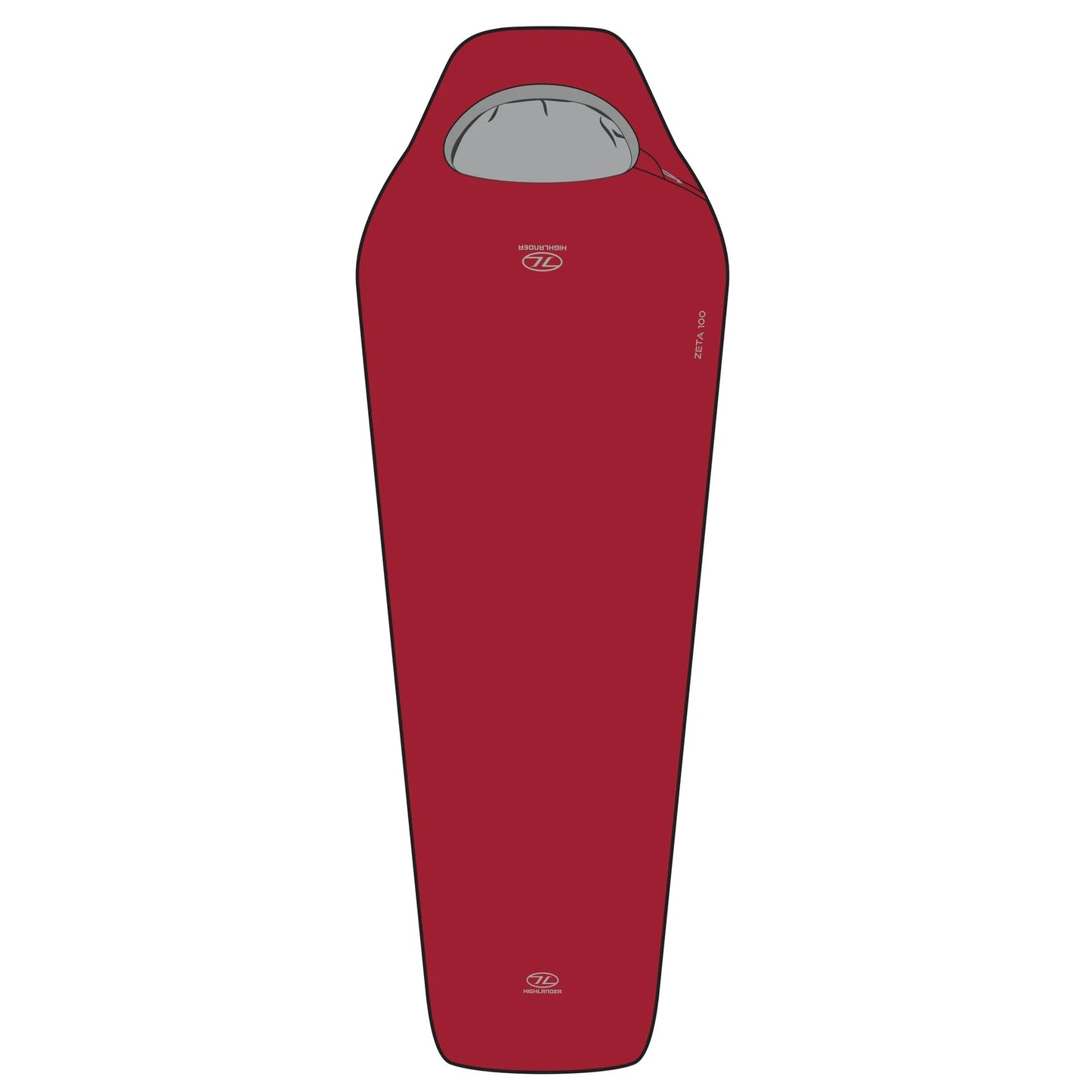 Highlander Zeta 100 Sleeping Bag - Red
