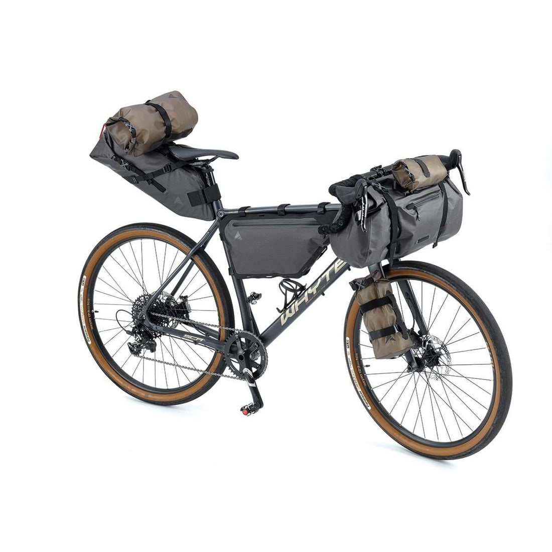 Gravel Bike fitted with bikepacking bags