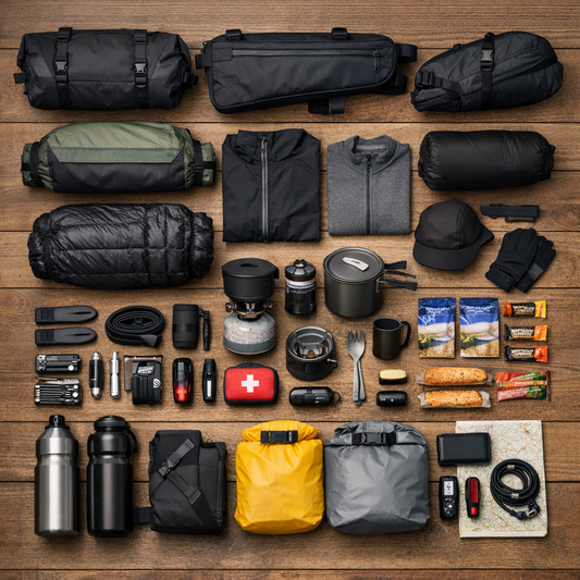 essential bikepacking gear checklist UK camping cycling setup