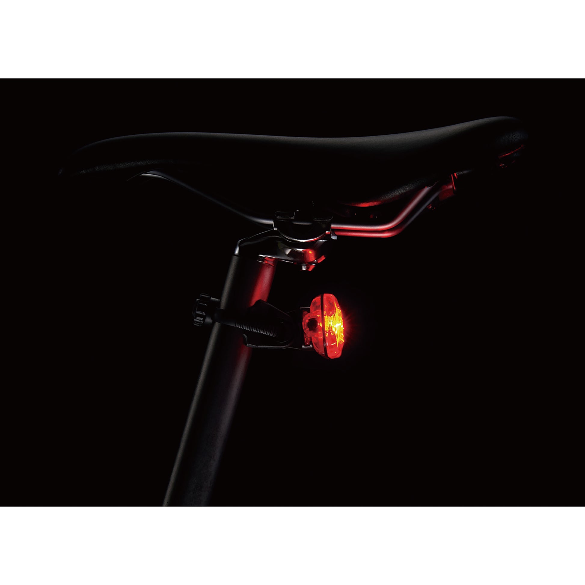 cycling safety lights mounted on bike