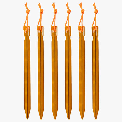 Highlander Arrow Aluminium Pegs, 18cm - 6 Pack