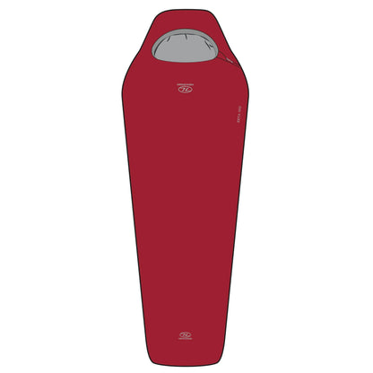 Highlander Zeta 100 Sleeping Bag - Red