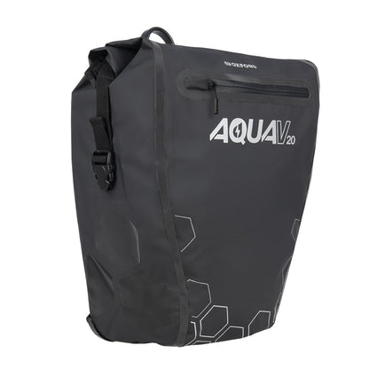 Oxford Aqua V20 QR Pannier Bag - Black/Orange