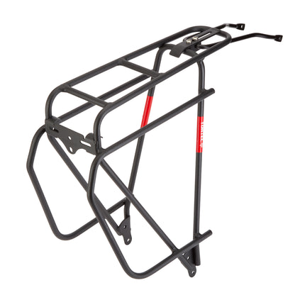cycling rear rack for touring setup