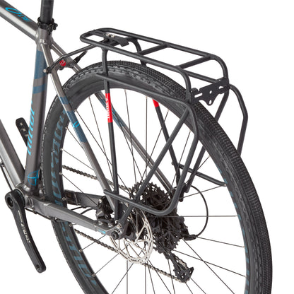 Tortec Epic alloy rear rack mounted on bike