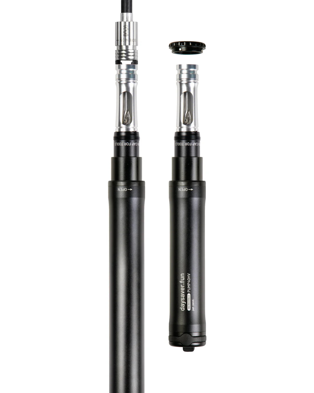 DaySaver Incredible Pump Regular with compact handle and integrated tool storage