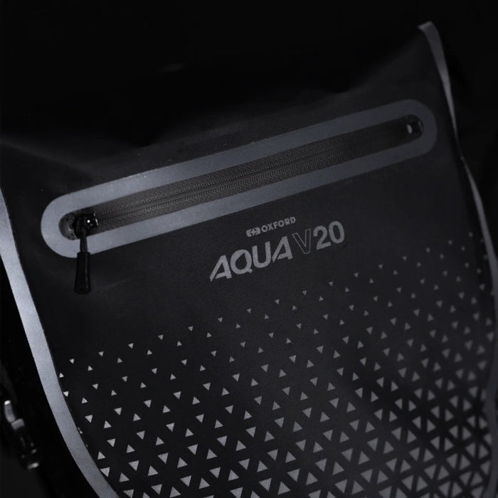 Oxford Aqua V20 Extreme Visibility Single QR Pannier Bag